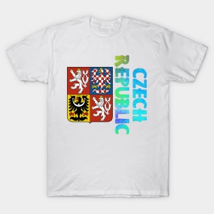 Czech Republic Coat of Arms Design T-Shirt